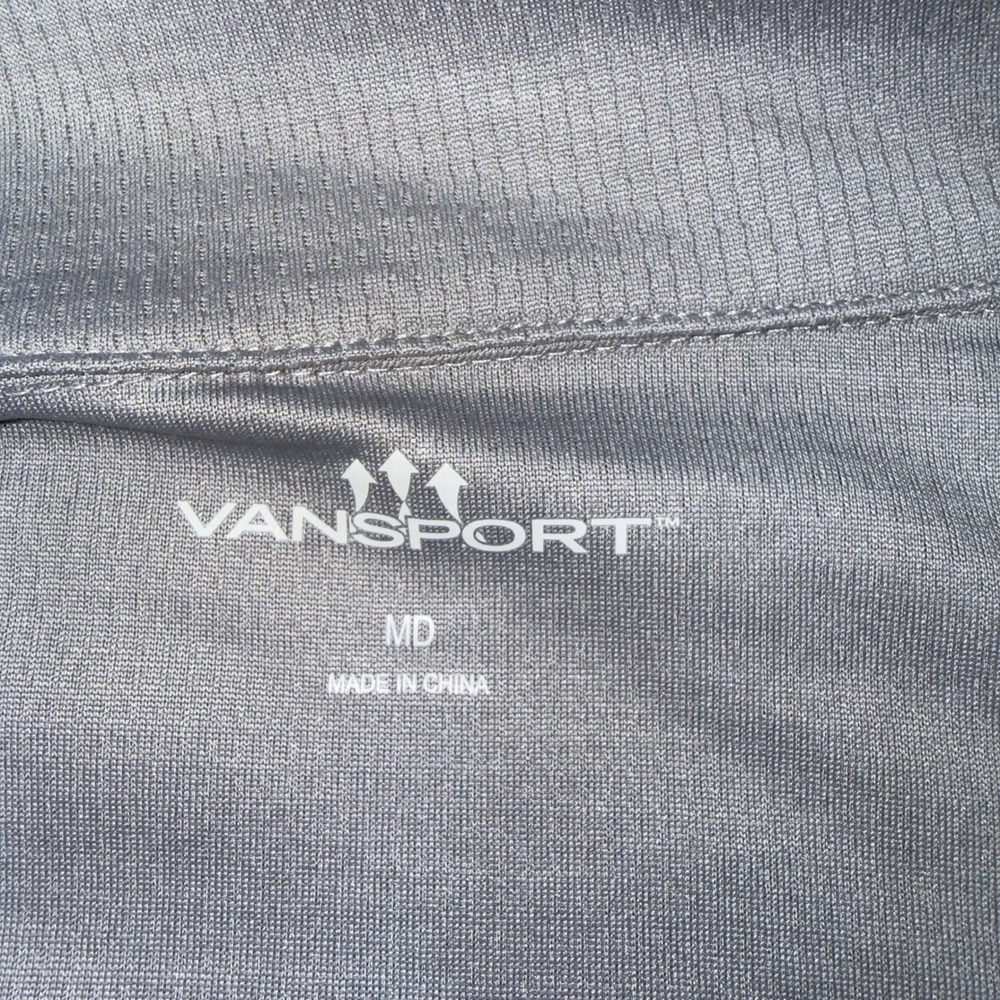 Vansport Mens Mississippi State Bulldogs Quarter Zip Pullover Gray Size MD 3405 - Picture 3 of 9